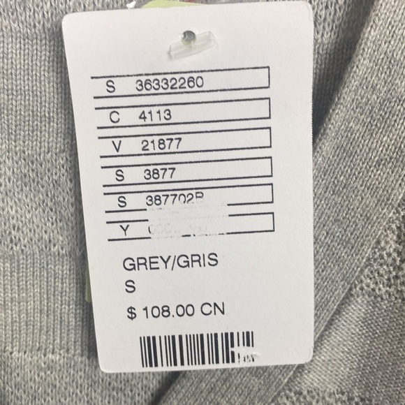 ANTHROPOLOGIE Left of Center Valonia Cardigan Grey NWT - Picture 7 of 13